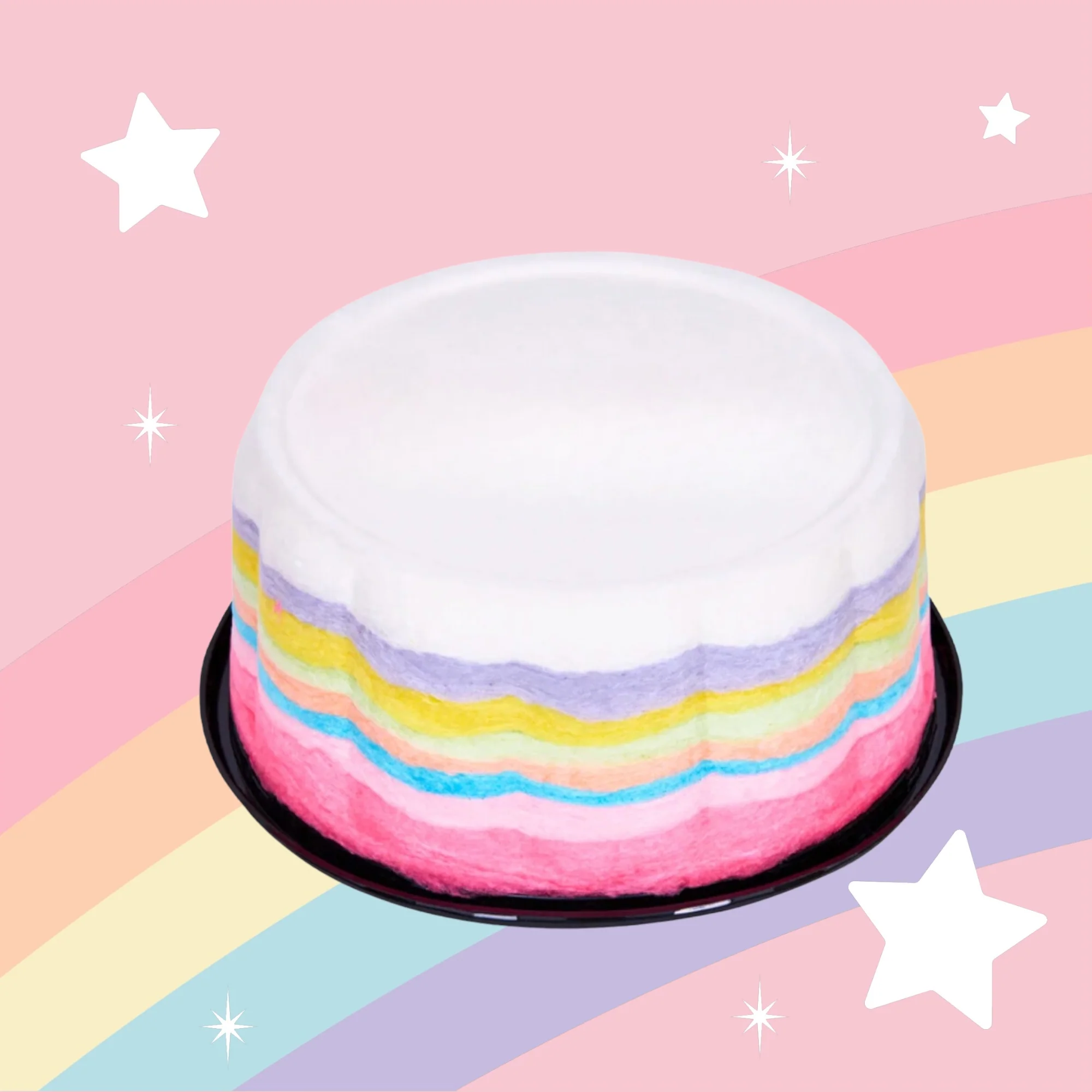 Rainbow Cotton Candy Cake - Image 3