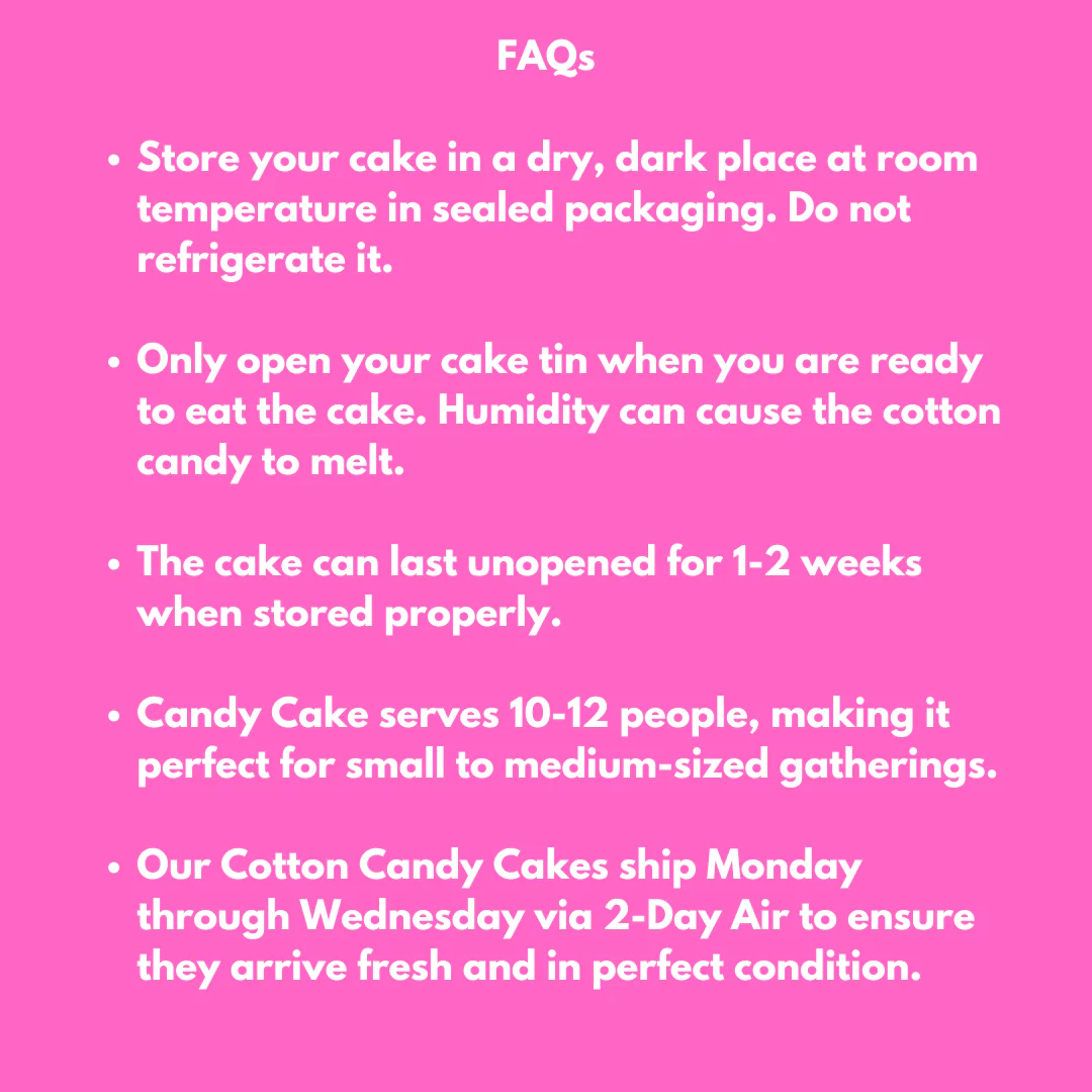 Rainbow Cotton Candy Cake - Image 5